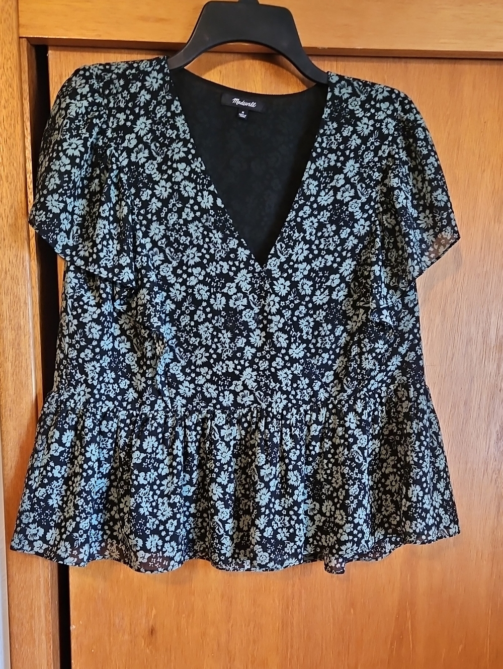 Madewell Floral Top Sz Medium